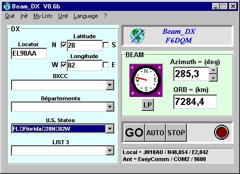 Dx Beam Heading Analyzer