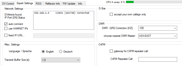 DV4MINI EXPERT PANEL