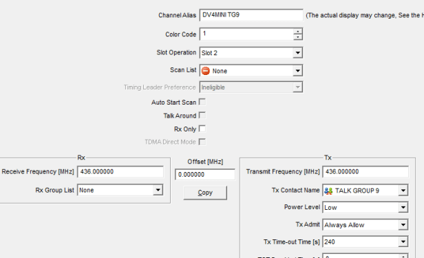 HYTERA PD362 Channel For DV4mini