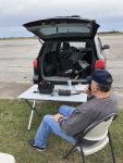 Operating portable at Fire Island National Seashore US-0679