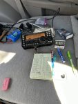 KE2YK Portable radio setup at Rocky Point State Forest US-8627